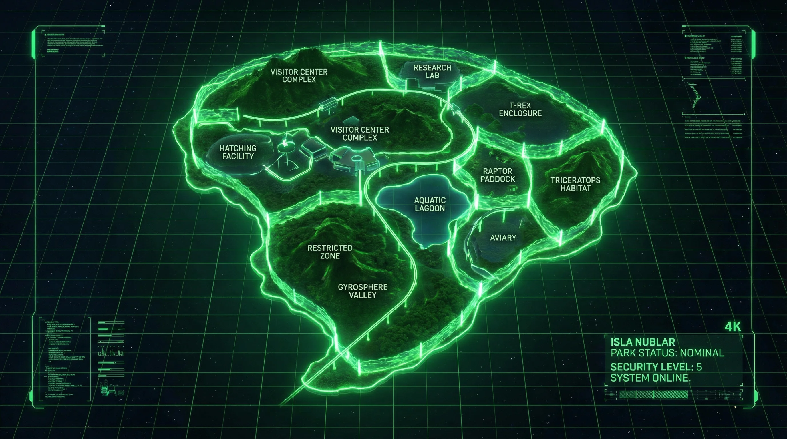 恐龙公园全景规划地图 - b体育网 建设蓝图